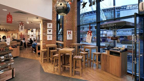 View of the fitting work our team did for a Pret A Manager in london